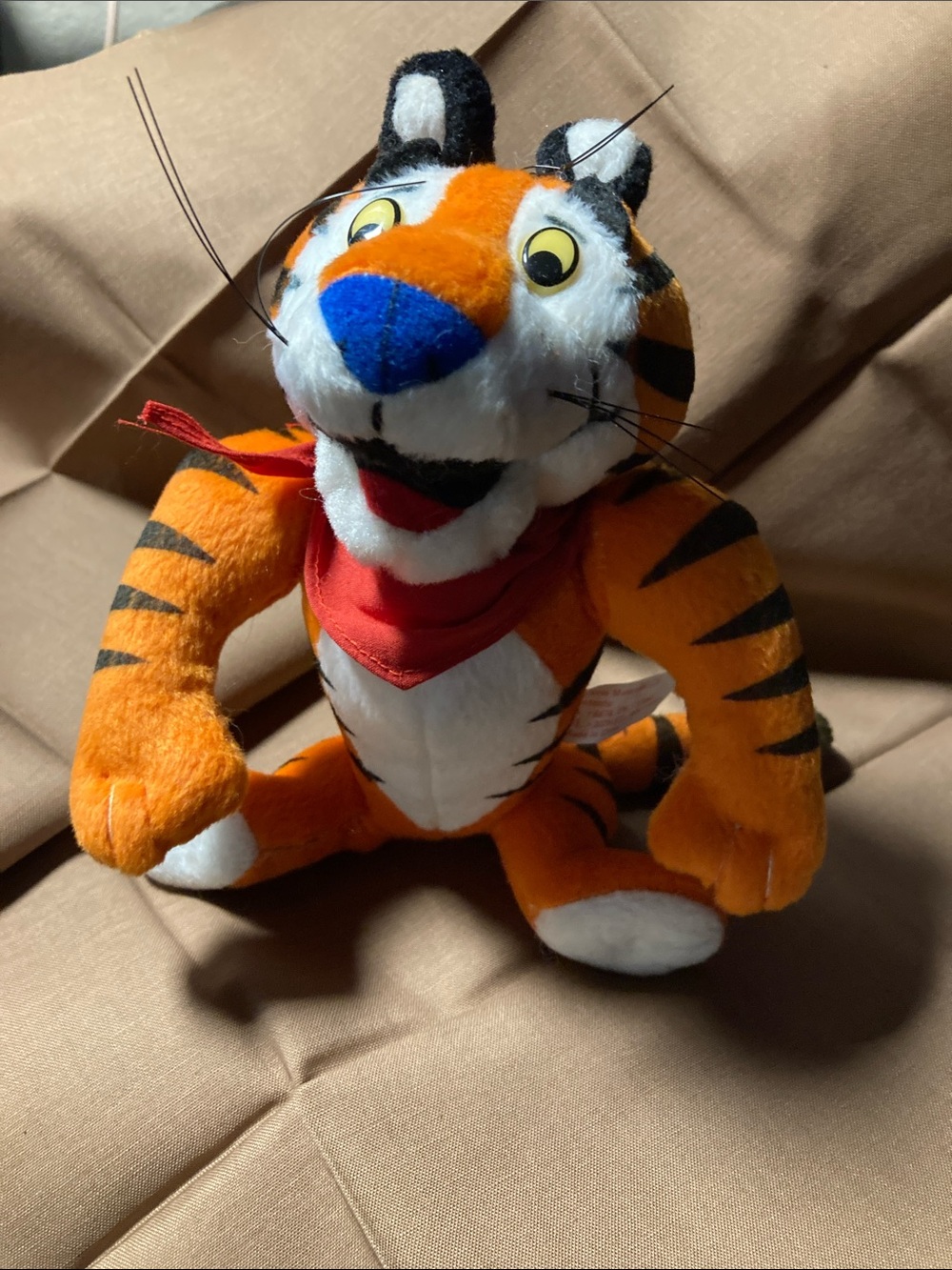 Tony the Tiger Plush Toy with Red Bandana - posable